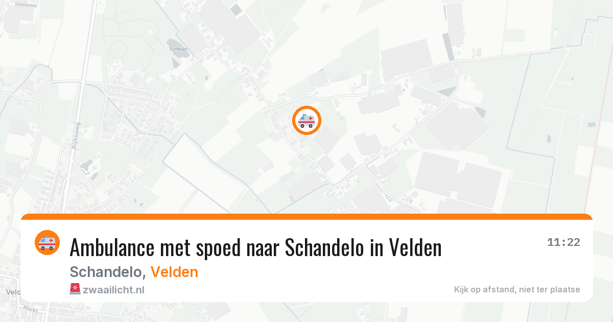 Ambulance met spoed naar Schandelo in Velden — 27 jul 2026