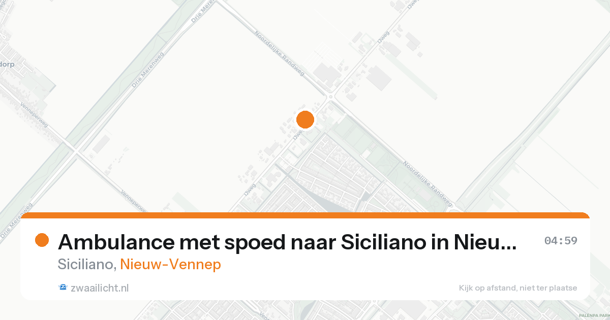 Ambulance met spoed naar Siciliano in Nieuw-Vennep — 31 jan 2026