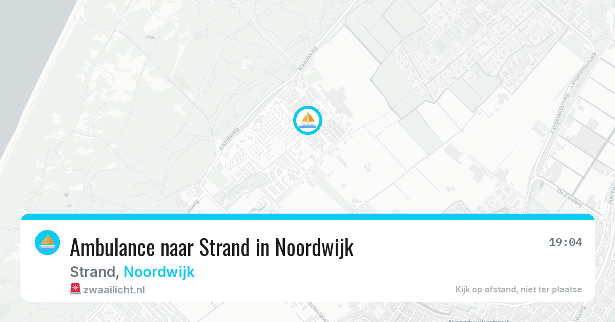 Ambulance naar Strand in Noordwijk — 12 aug 2026