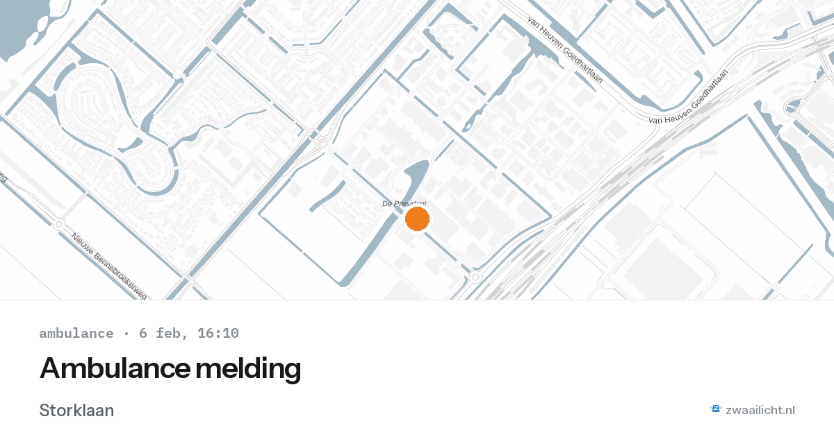 Ambulance melding — 6 feb 2026