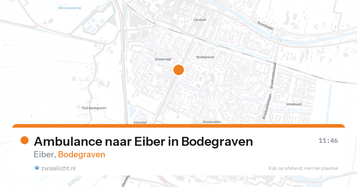 Ambulance naar Eiber in Bodegraven — 7 mrt 2026