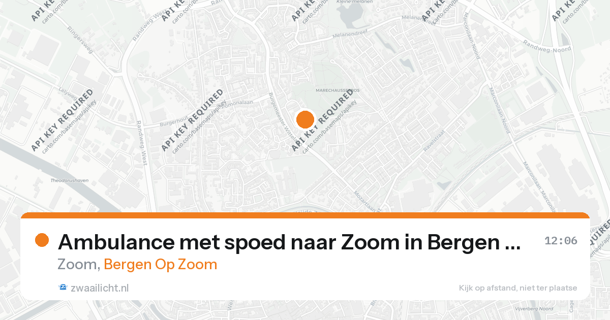 Ambulance met spoed naar Zoom in Bergen Op Zoom — 26 aug 2026