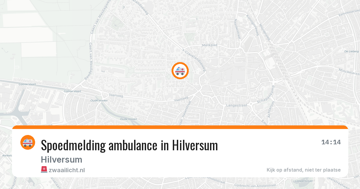 Spoedmelding ambulance in Hilversum — 10 aug 2026