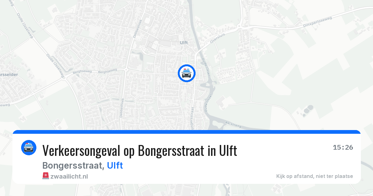 Verkeersongeval op Bongersstraat in Ulft — 22 mrt 2026