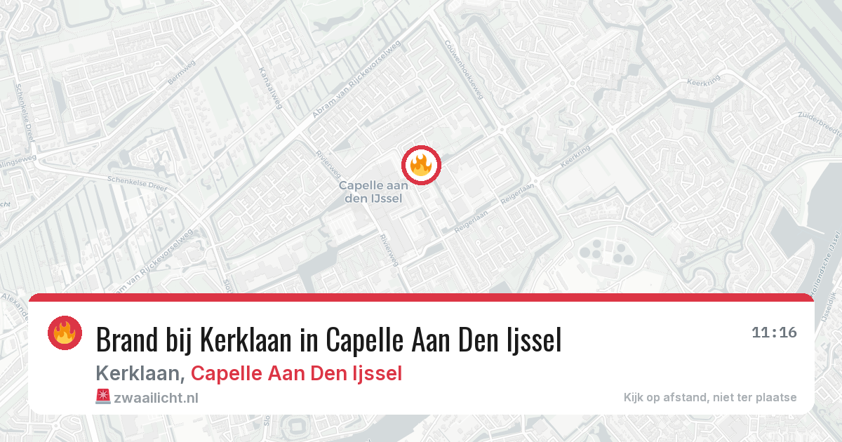 Brand bij Kerklaan in Capelle Aan Den Ijssel — 21 jul 2026