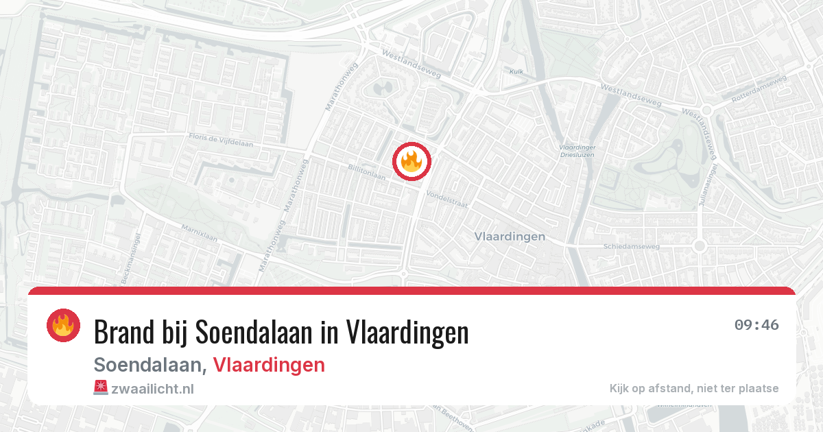 Brand bij Soendalaan in Vlaardingen — 8 jul 2026