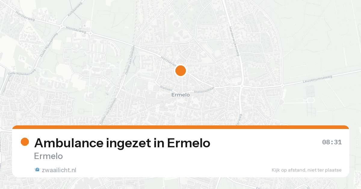 Ambulance ingezet in Ermelo — 8 feb 2026