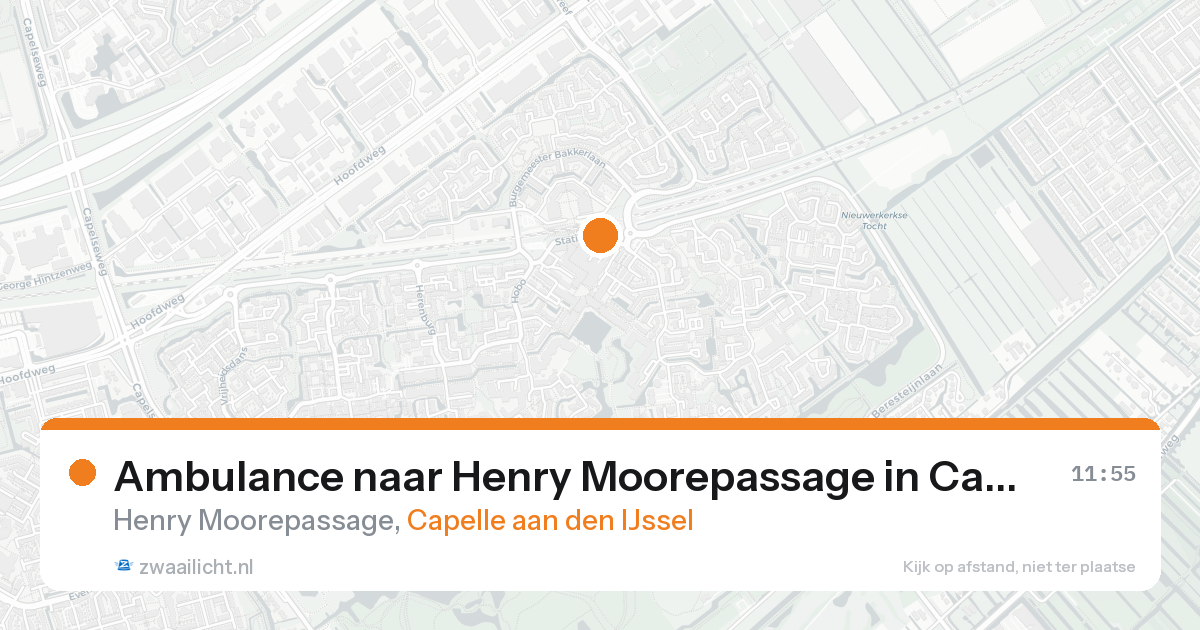 Ambulance naar Henry Moorepassage in Capelle aan den IJssel — 25 aug 2026