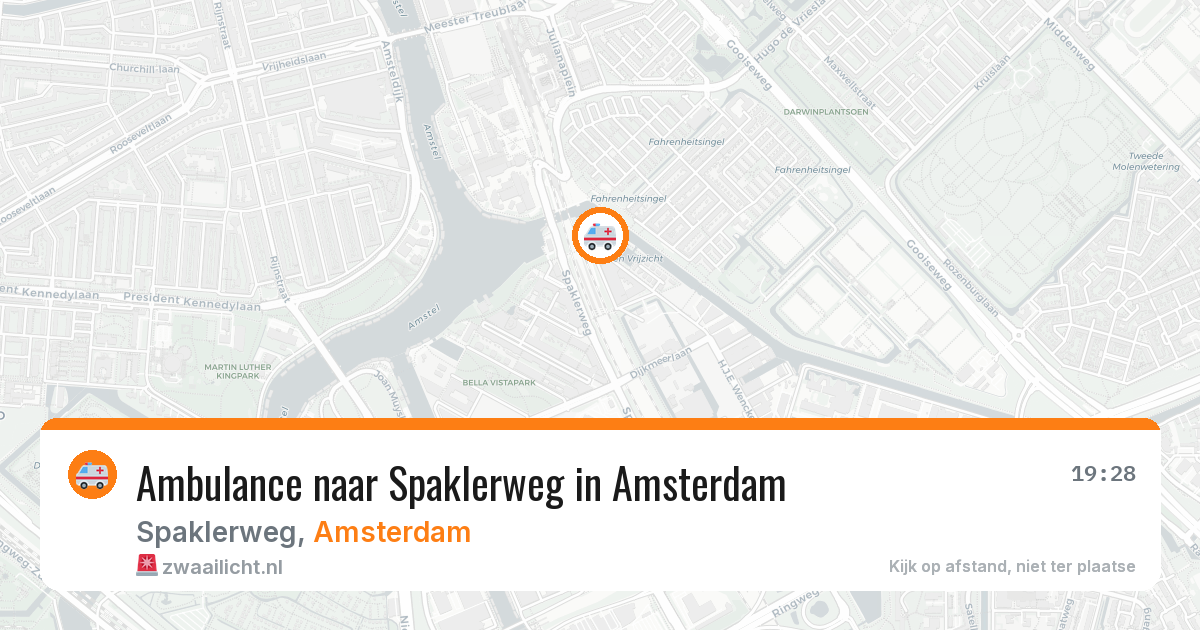 Ambulance naar Spaklerweg in Amsterdam — 16 jul 2026