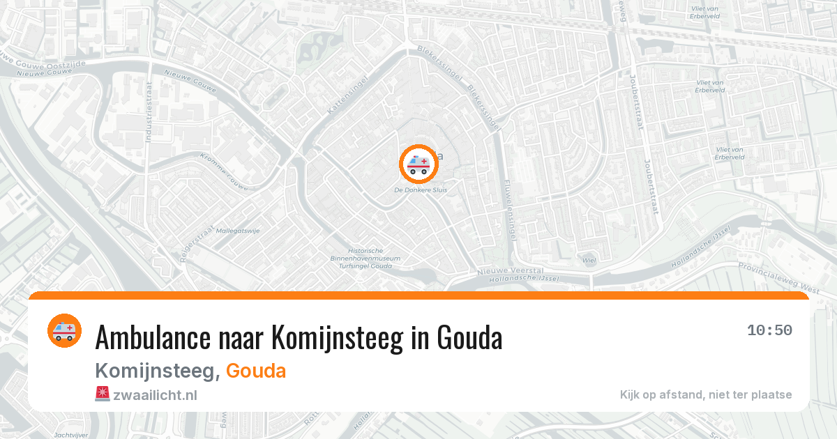 Ambulance naar Komijnsteeg in Gouda — 2 jul 2026