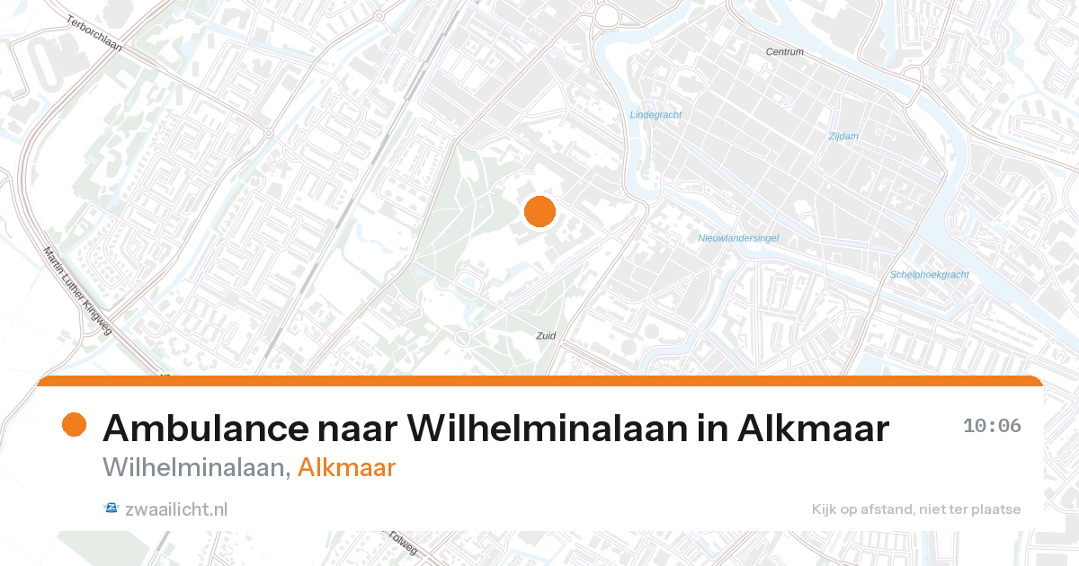 Ambulance naar Wilhelminalaan in Alkmaar — 28 aug 2026