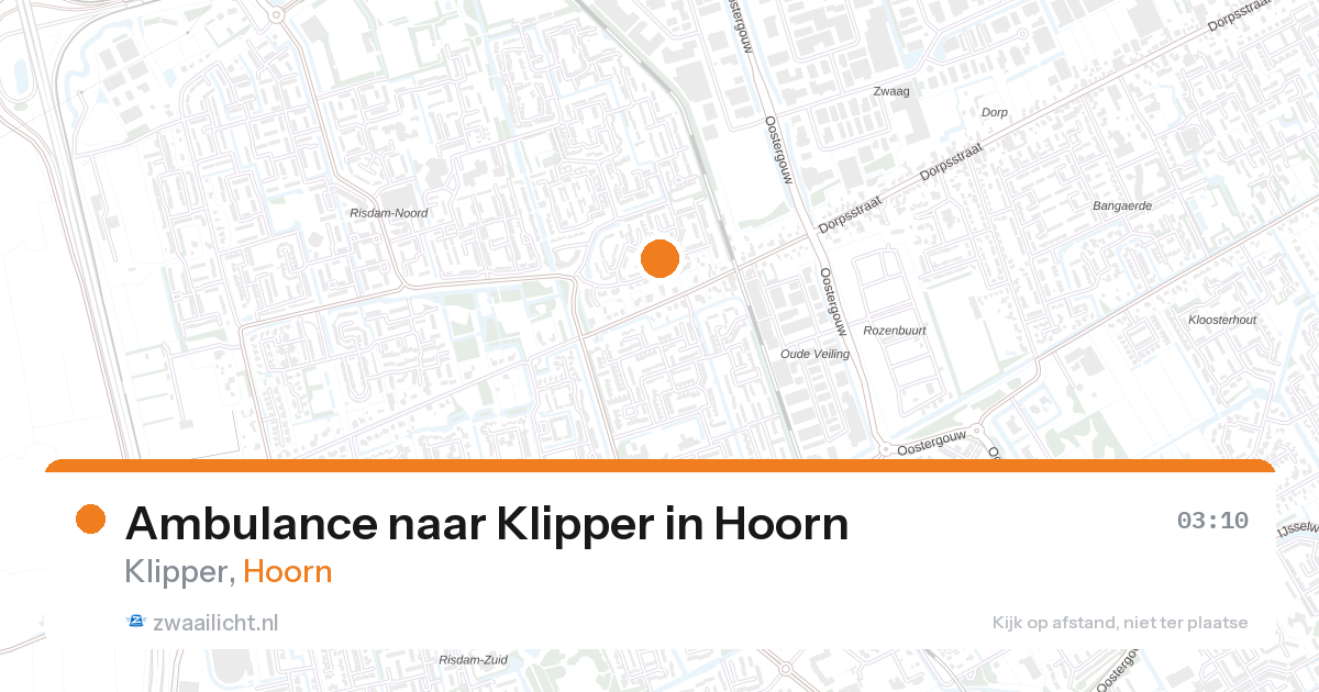 Ambulance naar Klipper in Hoorn — 27 aug 2026