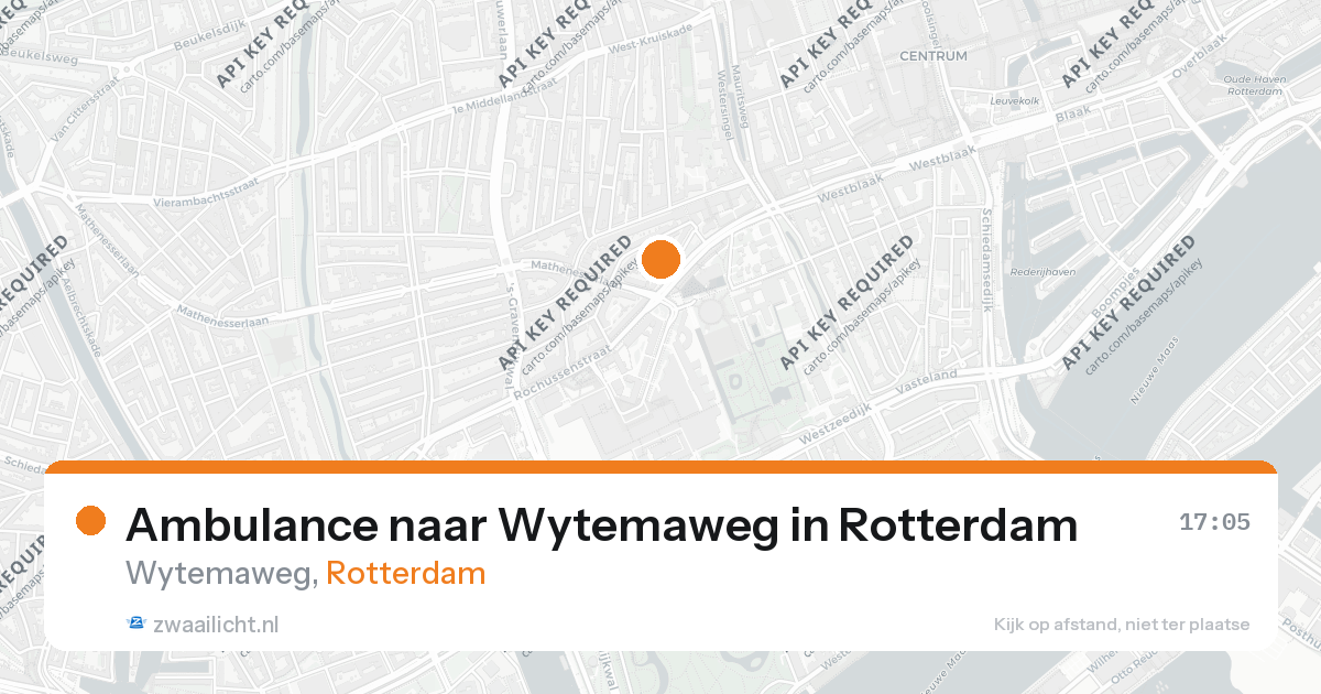 Ambulance naar Wytemaweg in Rotterdam — 26 aug 2026