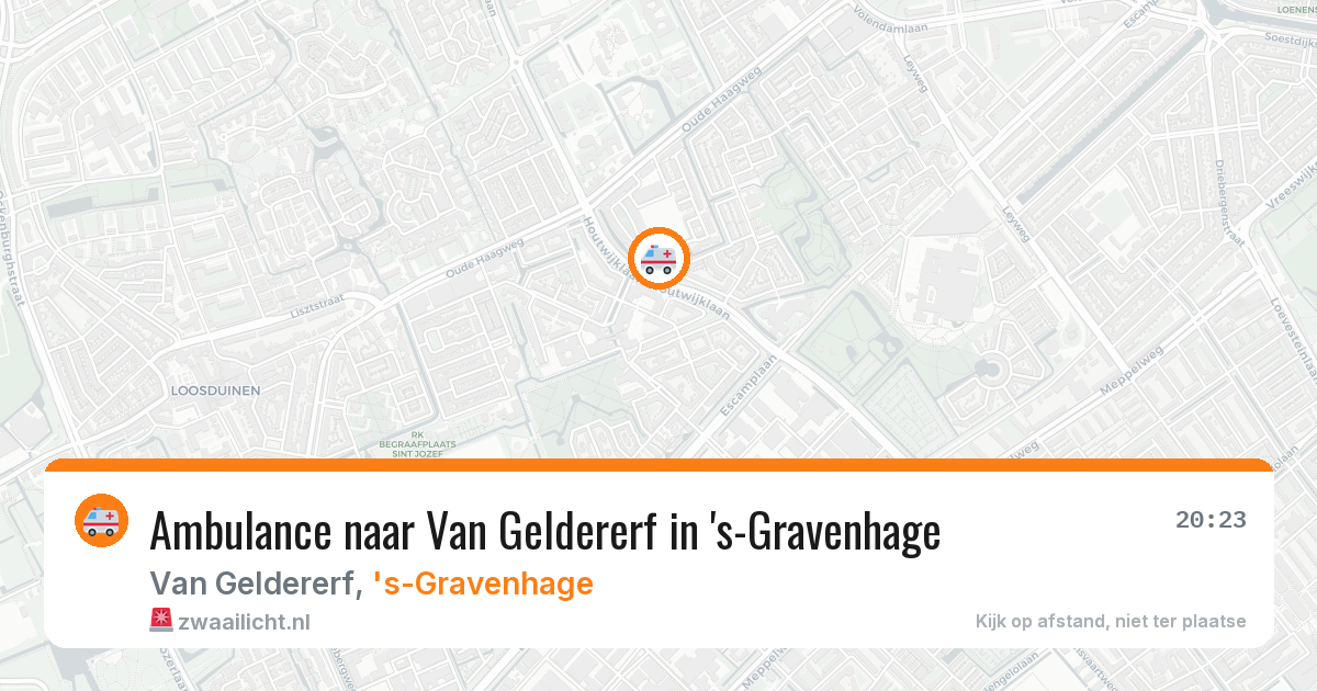 Ambulance naar Van Geldererf in 's-Gravenhage — 14 mei 2026