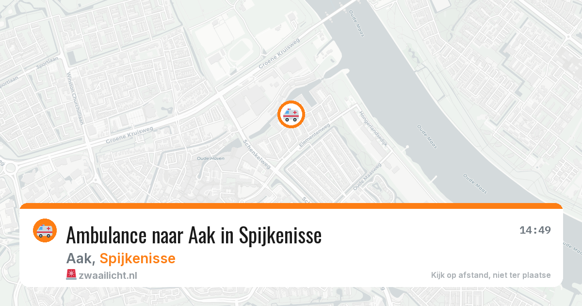 Ambulance naar Aak in Spijkenisse — 11 apr 2026