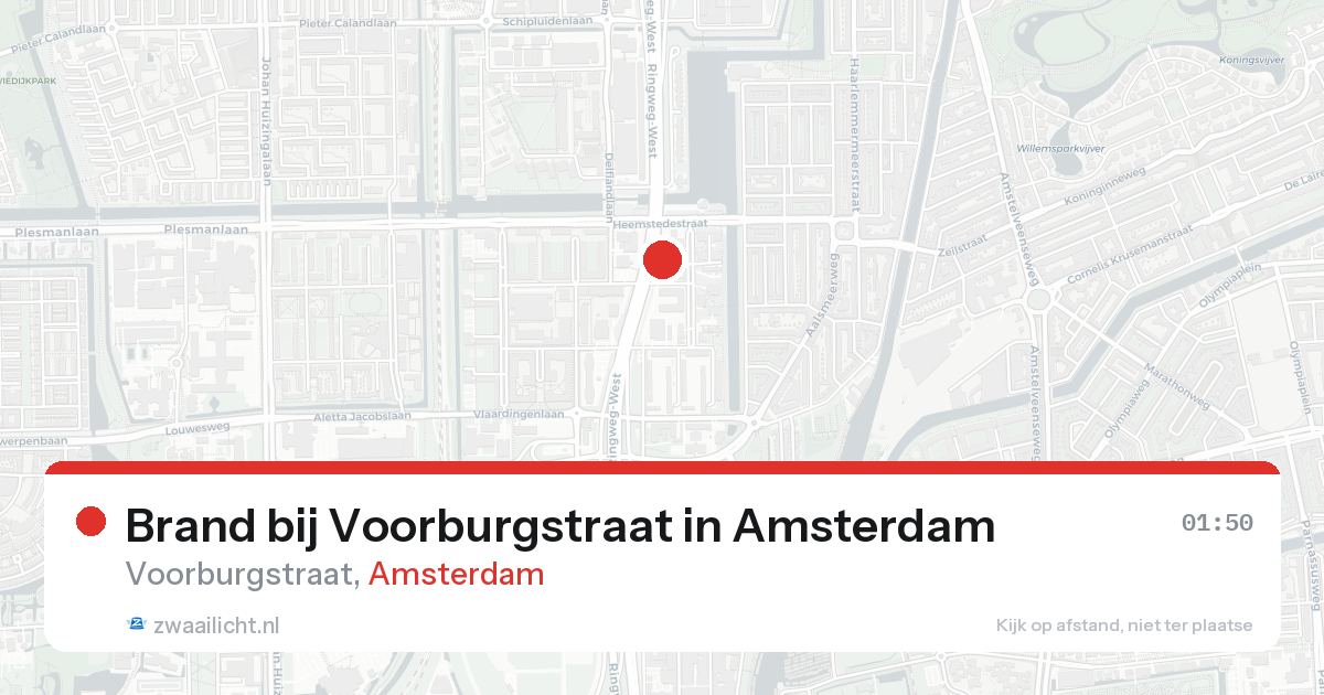 Brand bij Voorburgstraat in Amsterdam — 28 mei 2026