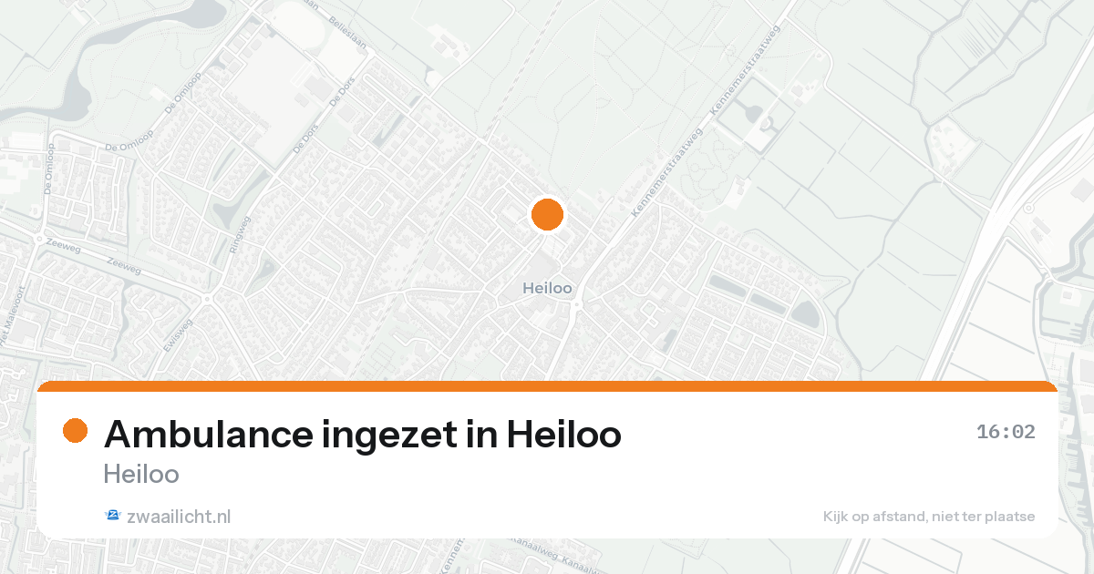 Ambulance ingezet in Heiloo — 31 jan 2026