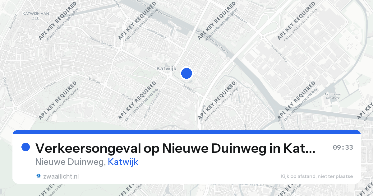 Verkeersongeval op Nieuwe Duinweg in Katwijk — 20 mrt 2026