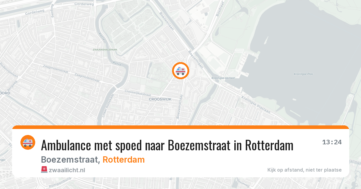 Ambulance met spoed naar Boezemstraat in Rotterdam — 12 apr 2026