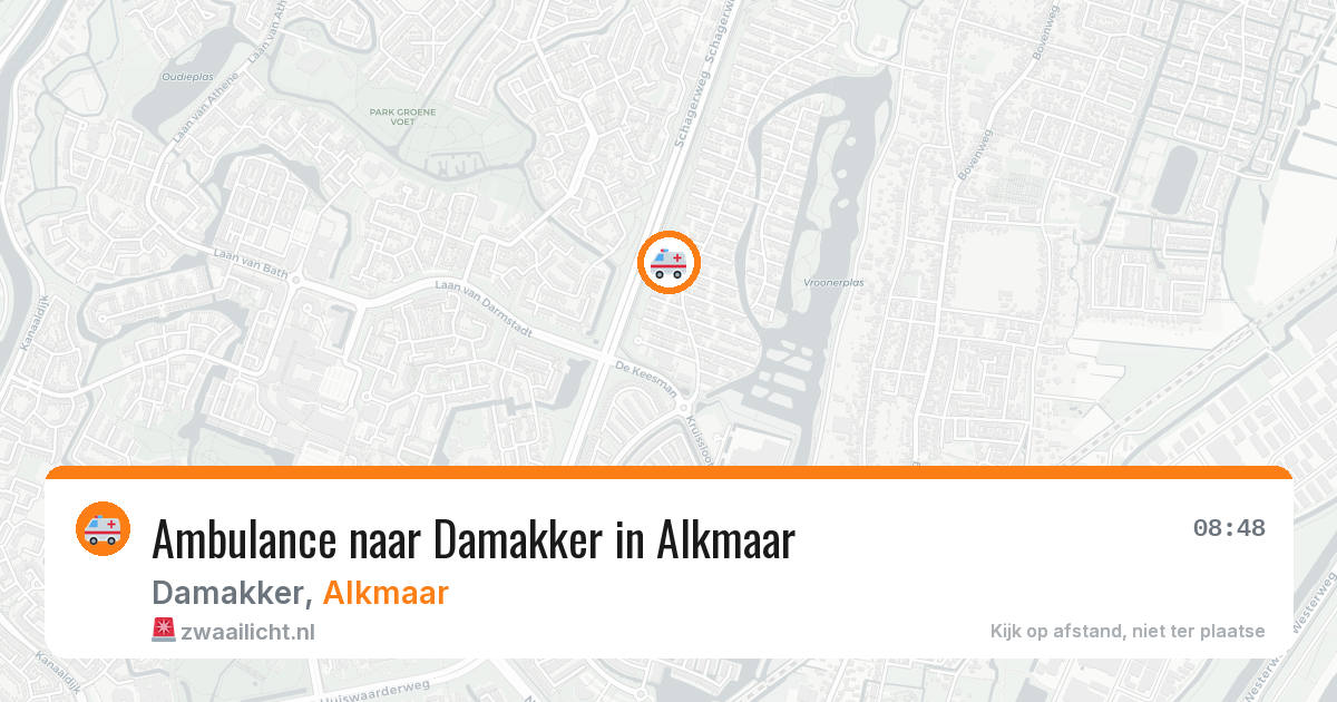 Ambulance naar Damakker in Alkmaar — 13 mei 2026