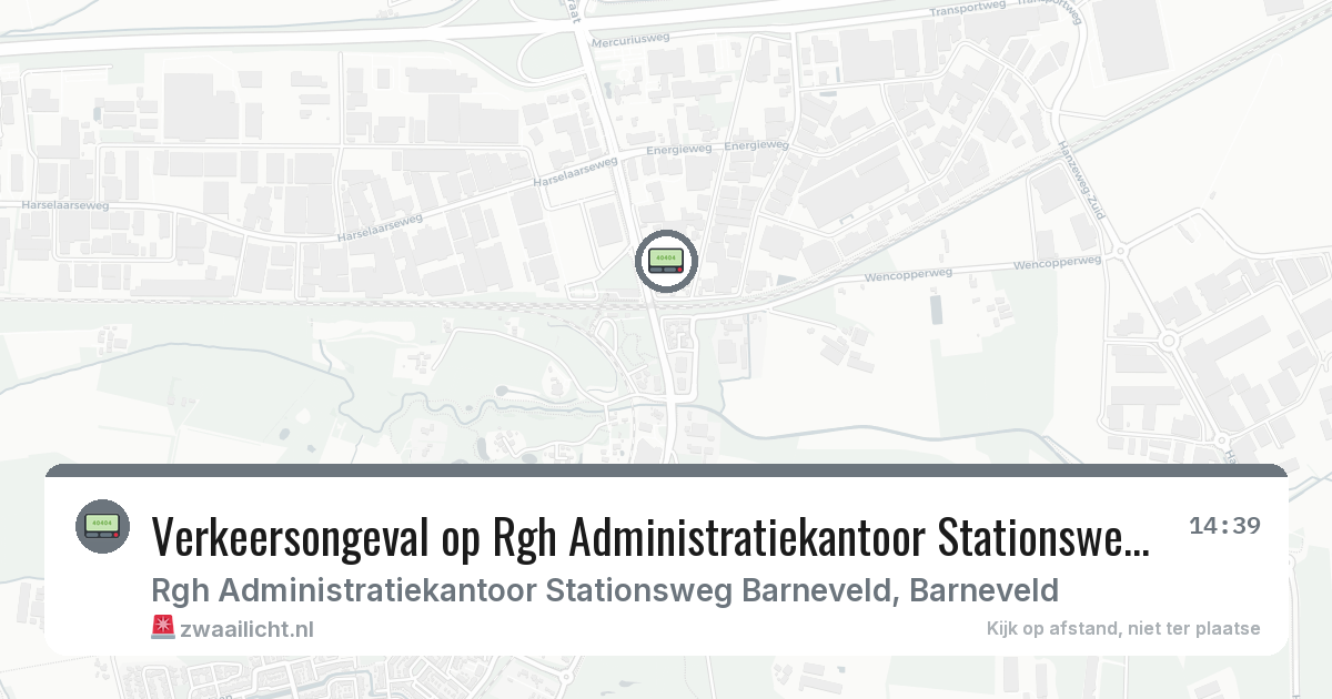 Verkeersongeval op Rgh Administratiekantoor Stationsweg Barneveld in Barneveld — 31 jul 2026