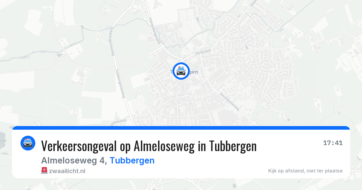 Verkeersongeval op Almeloseweg in Tubbergen — 12 feb 2026