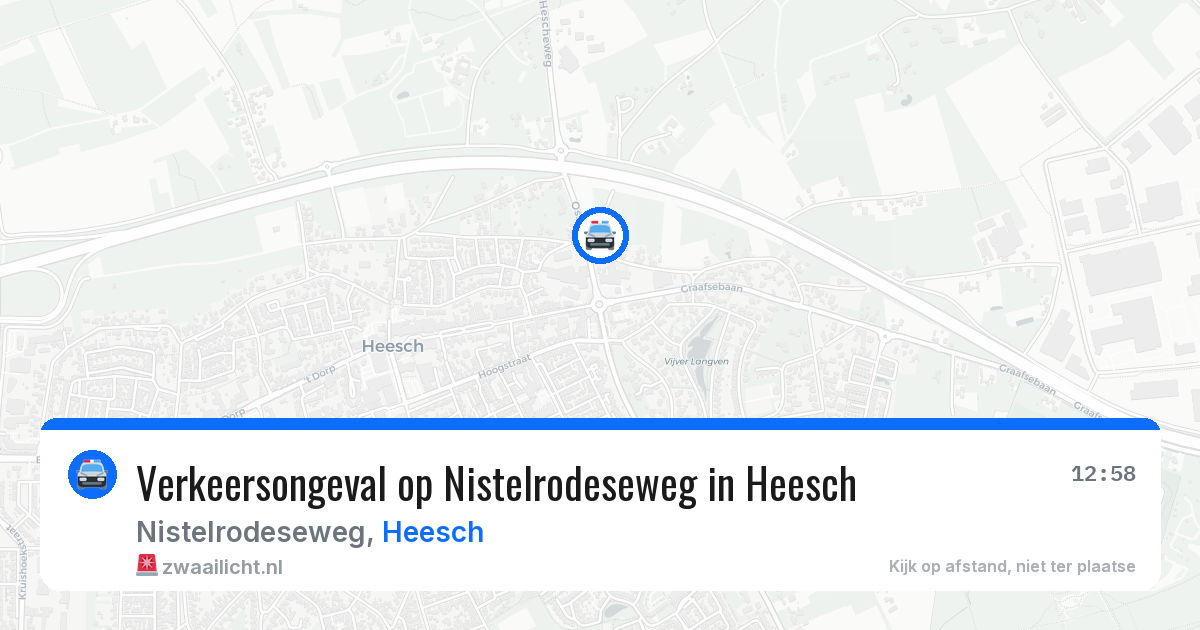 Verkeersongeval op Nistelrodeseweg in Heesch — 1 apr 2026