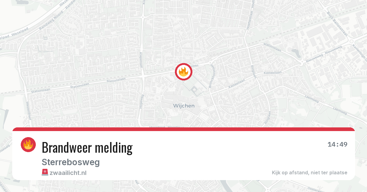 Brandweer melding — 6 mei 2026