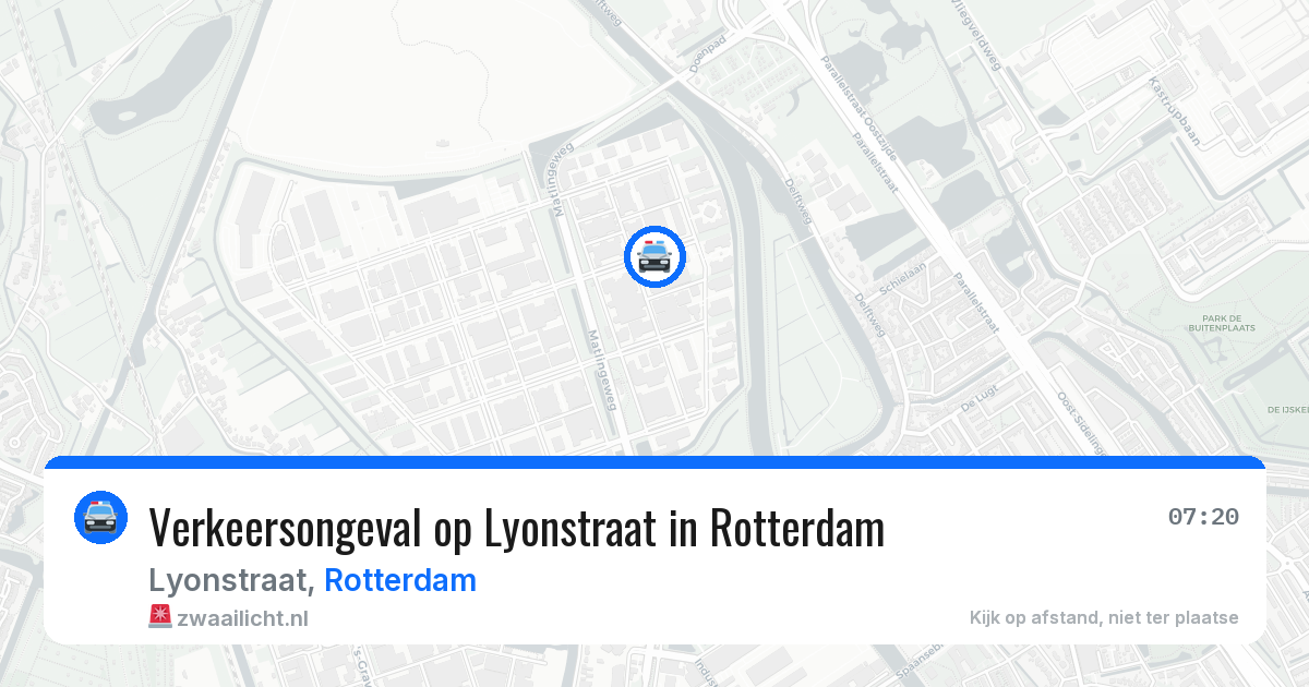 Verkeersongeval op Lyonstraat in Rotterdam — 9 jun 2026