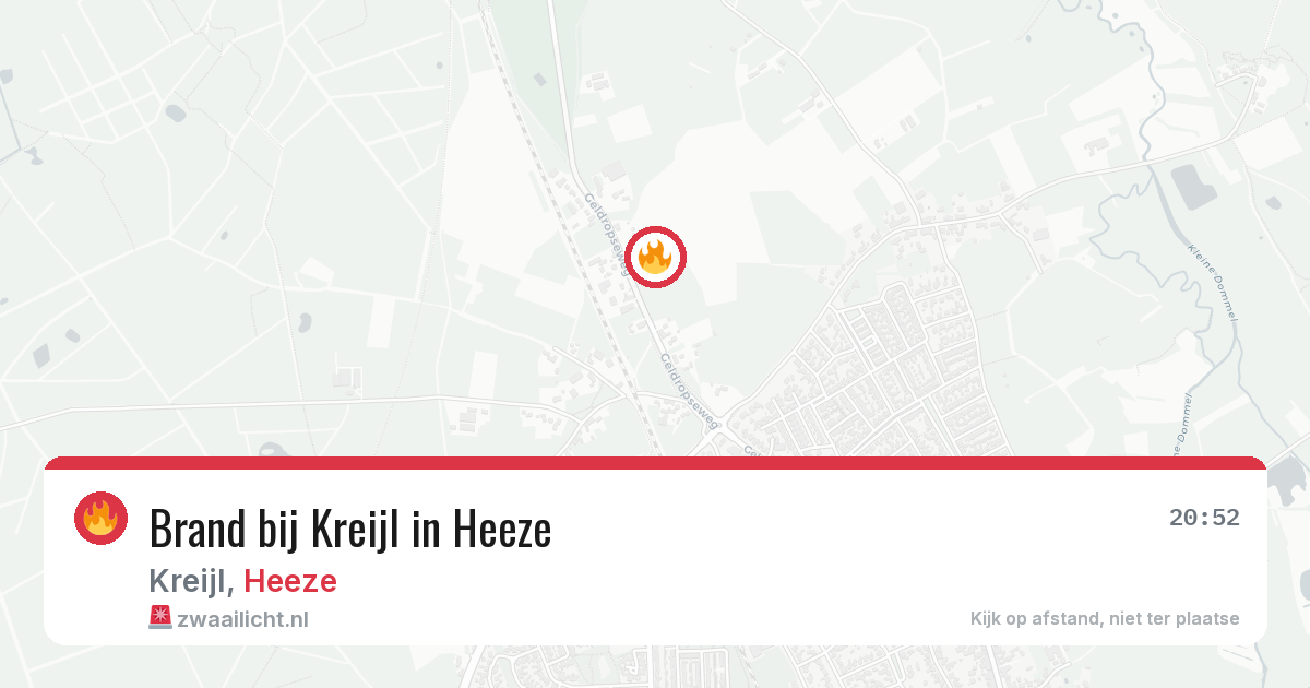 Brand bij Kreijl in Heeze — 29 jun 2026