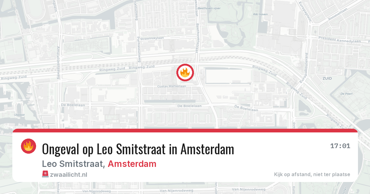 Ongeval op Leo Smitstraat in Amsterdam — 30 jun 2026