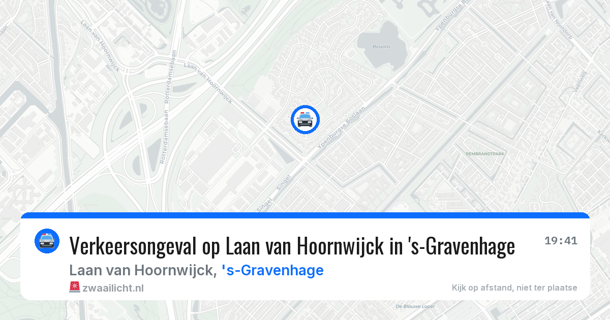 Verkeersongeval op Laan van Hoornwijck in 's-Gravenhage — 17 jun 2026