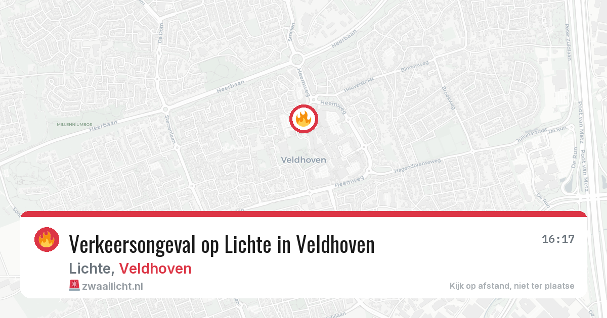 Verkeersongeval op Lichte in Veldhoven — 12 jul 2026