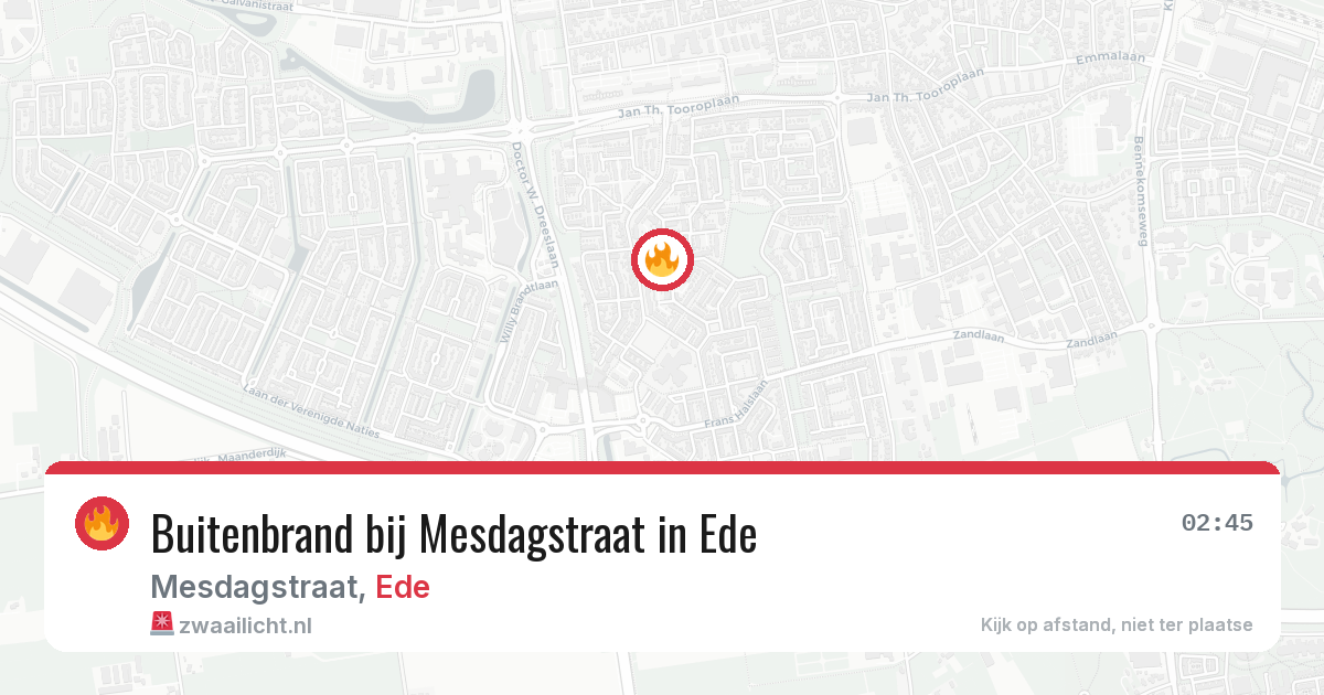 Buitenbrand bij Mesdagstraat in Ede — 30 jun 2026