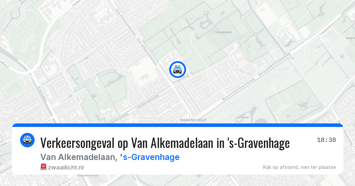 Verkeersongeval op Van Alkemadelaan in 's-Gravenhage — 23 mei 2026