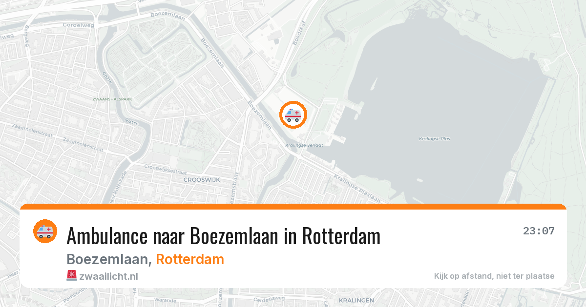 Ambulance naar Boezemlaan in Rotterdam — 15 jul 2026