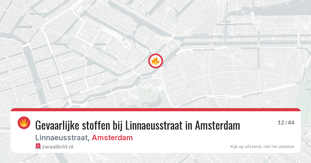 Gevaarlijke stoffen bij Linnaeusstraat in Amsterdam — 17 jun 2026