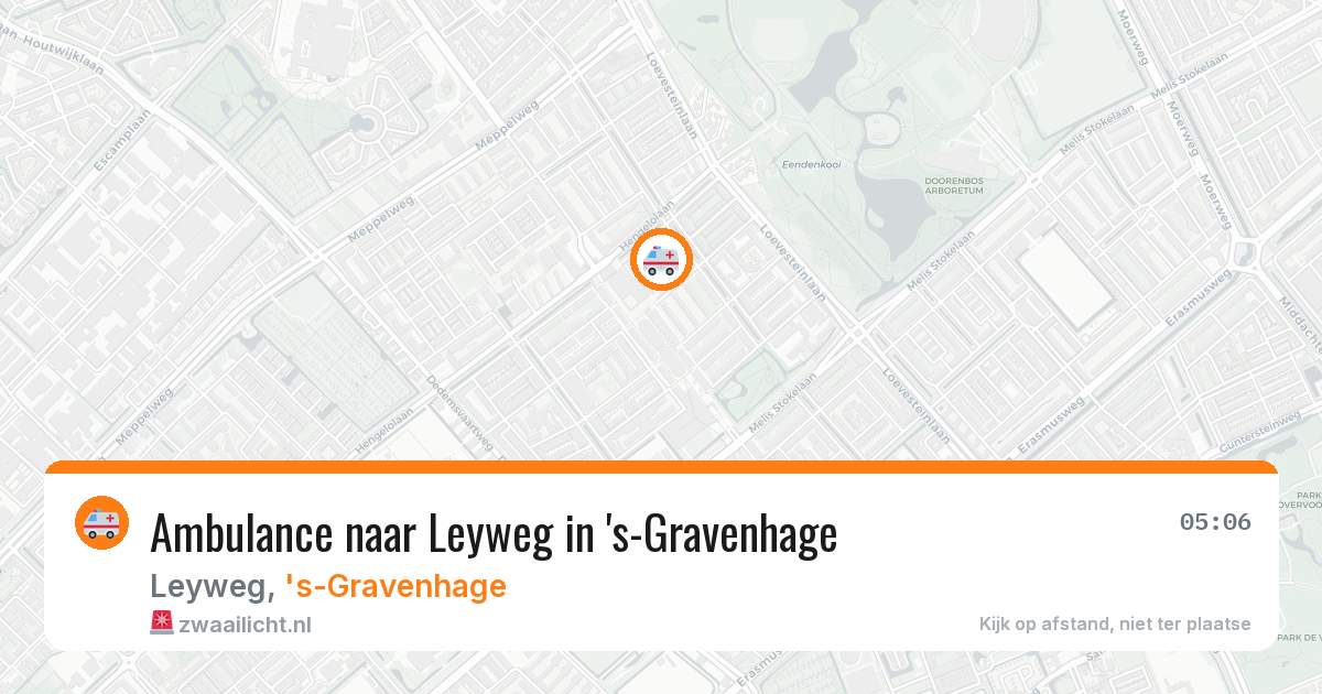Ambulance naar Leyweg in 's-Gravenhage — 1 jul 2026