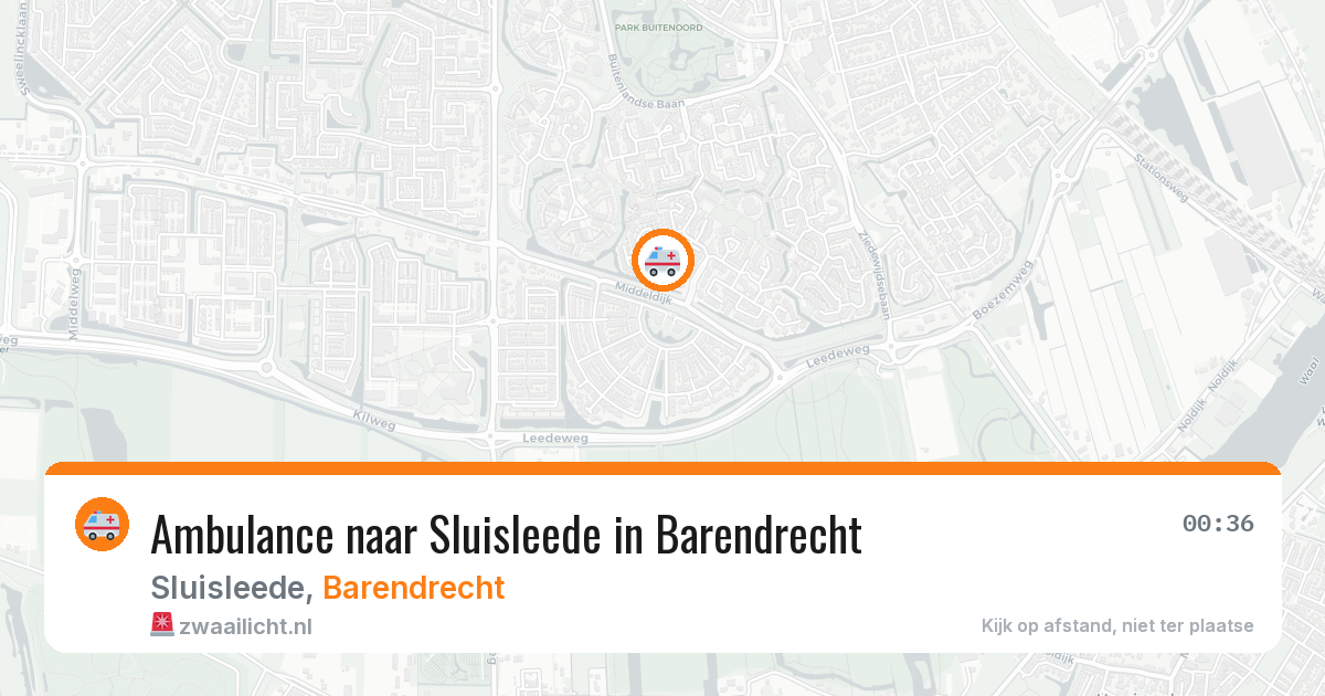 Ambulance naar Sluisleede in Barendrecht — 29 jan 2026