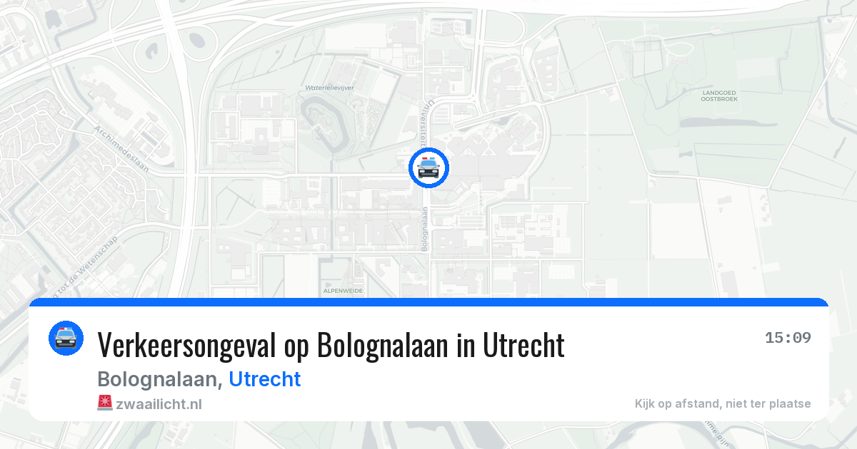 Verkeersongeval op Bolognalaan in Utrecht — 18 mei 2026