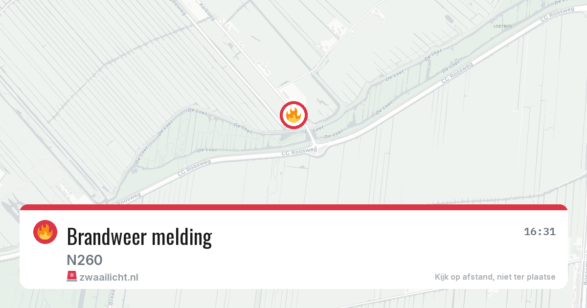 Brandweer melding — 6 mei 2026
