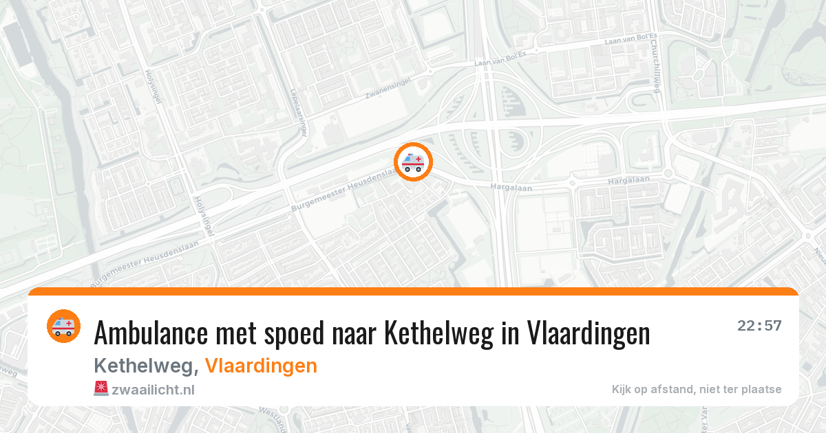 Ambulance met spoed naar Kethelweg in Vlaardingen — 27 mrt 2026