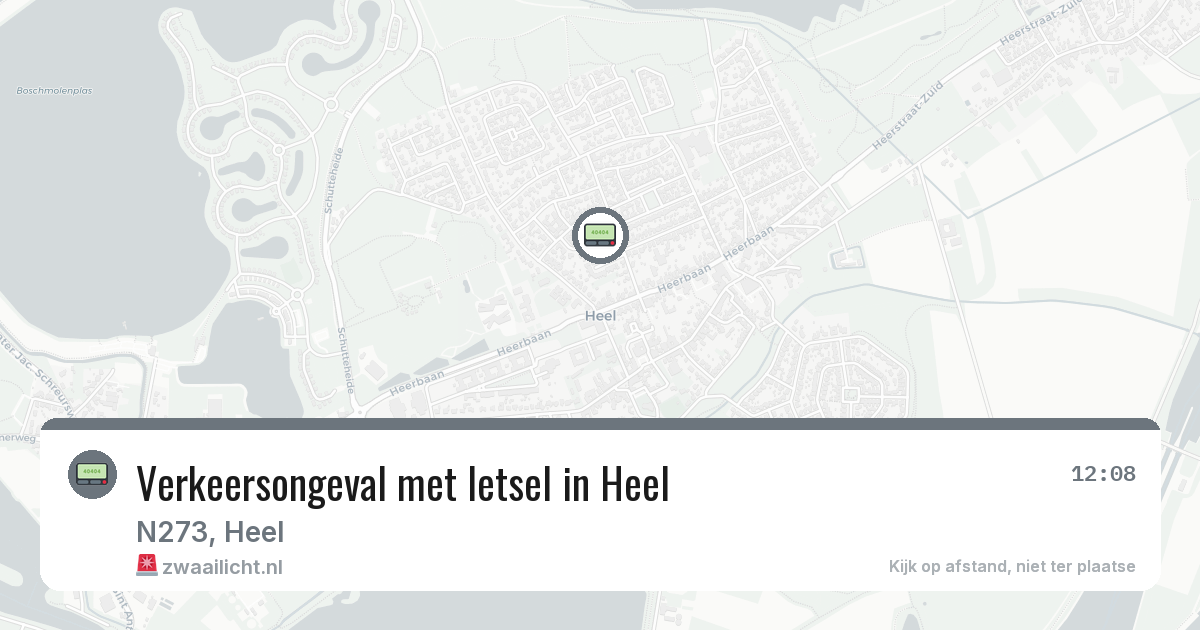 Verkeersongeval met letsel in Heel — 18 jun 2026