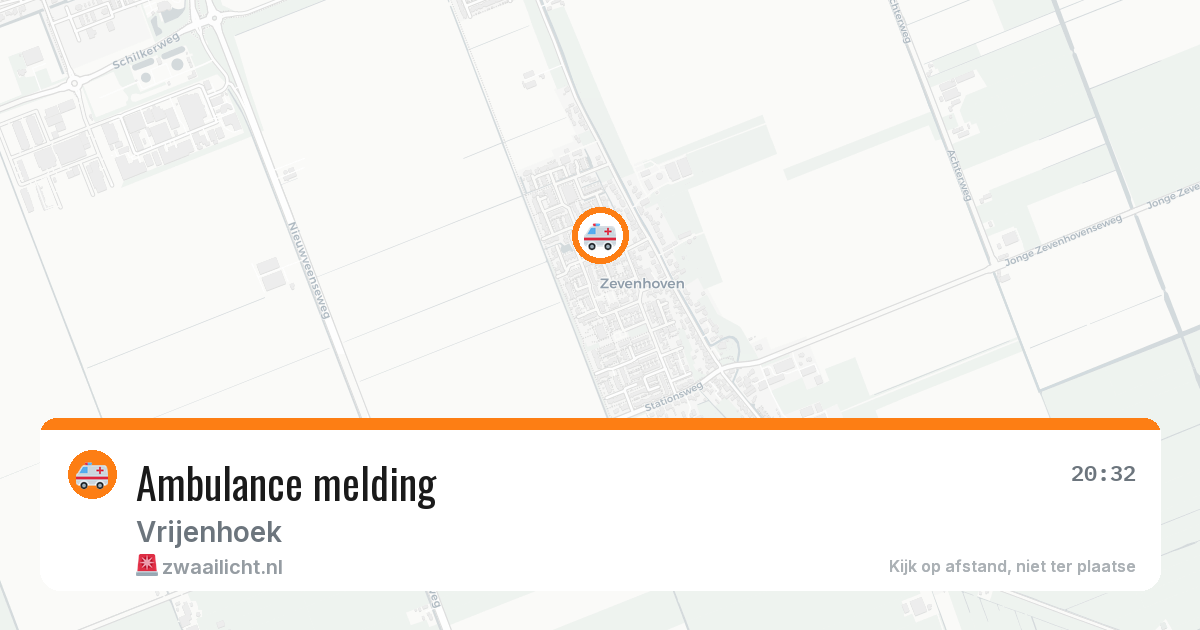 Ambulance melding — 20 feb 2026