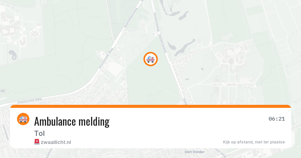 Ambulance melding — 22 jun 2026