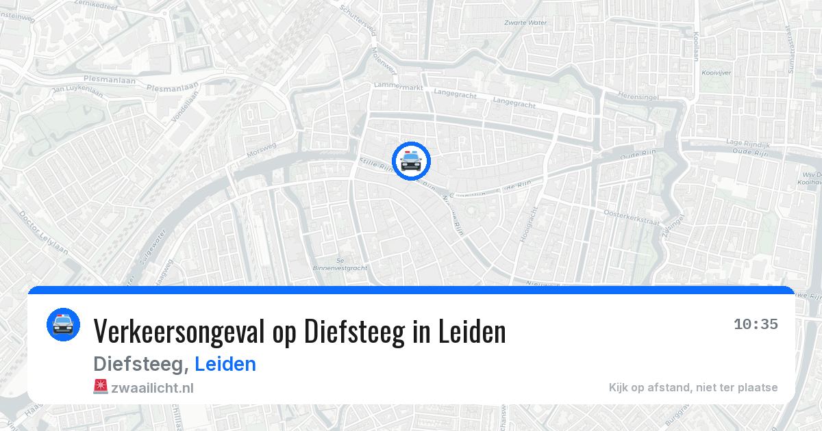 Verkeersongeval op Diefsteeg in Leiden — 2 jul 2026