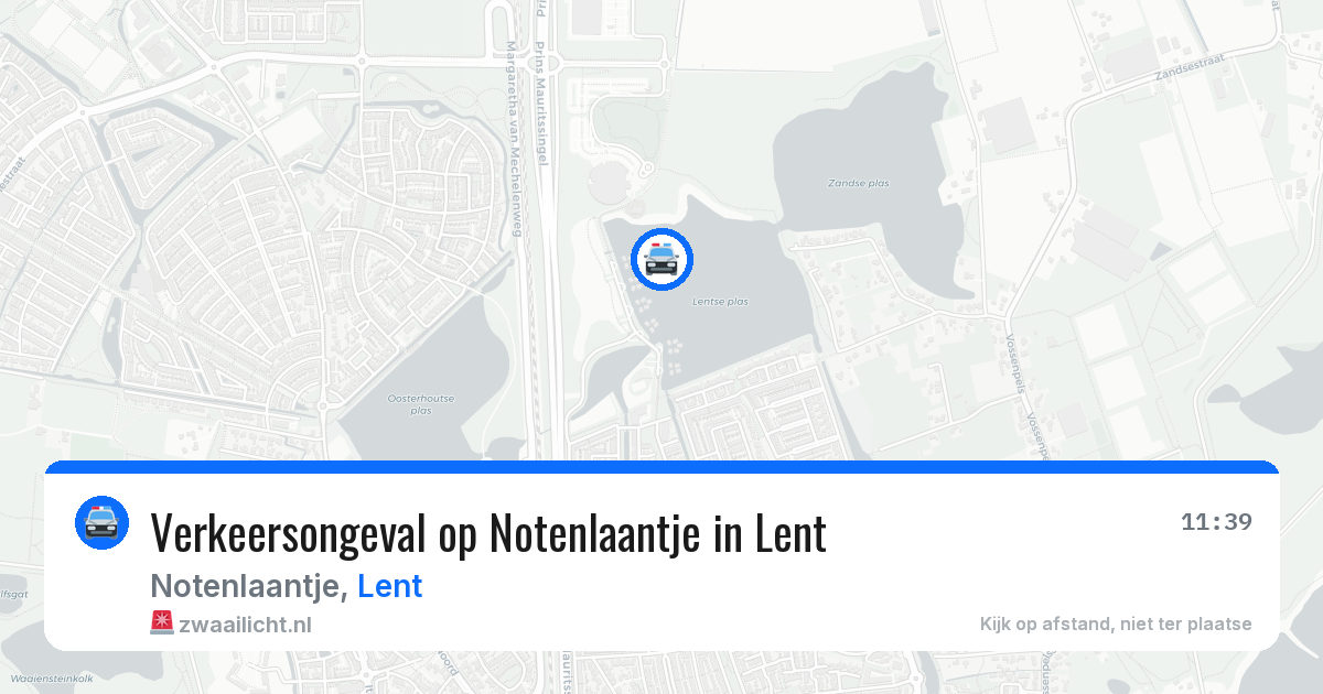 Verkeersongeval op Notenlaantje in Lent — 22 mei 2026