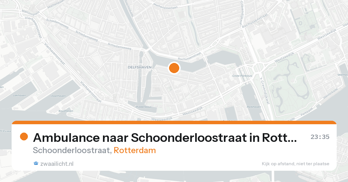 Ambulance naar Schoonderloostraat in Rotterdam — 7 feb 2026