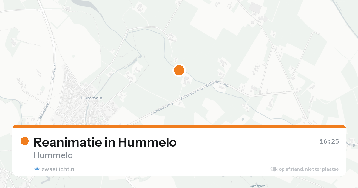 Reanimatie in Hummelo — 23 aug 2026