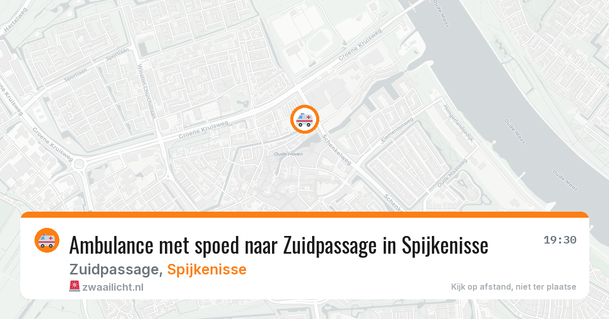 Ambulance met spoed naar Zuidpassage in Spijkenisse — 4 aug 2026